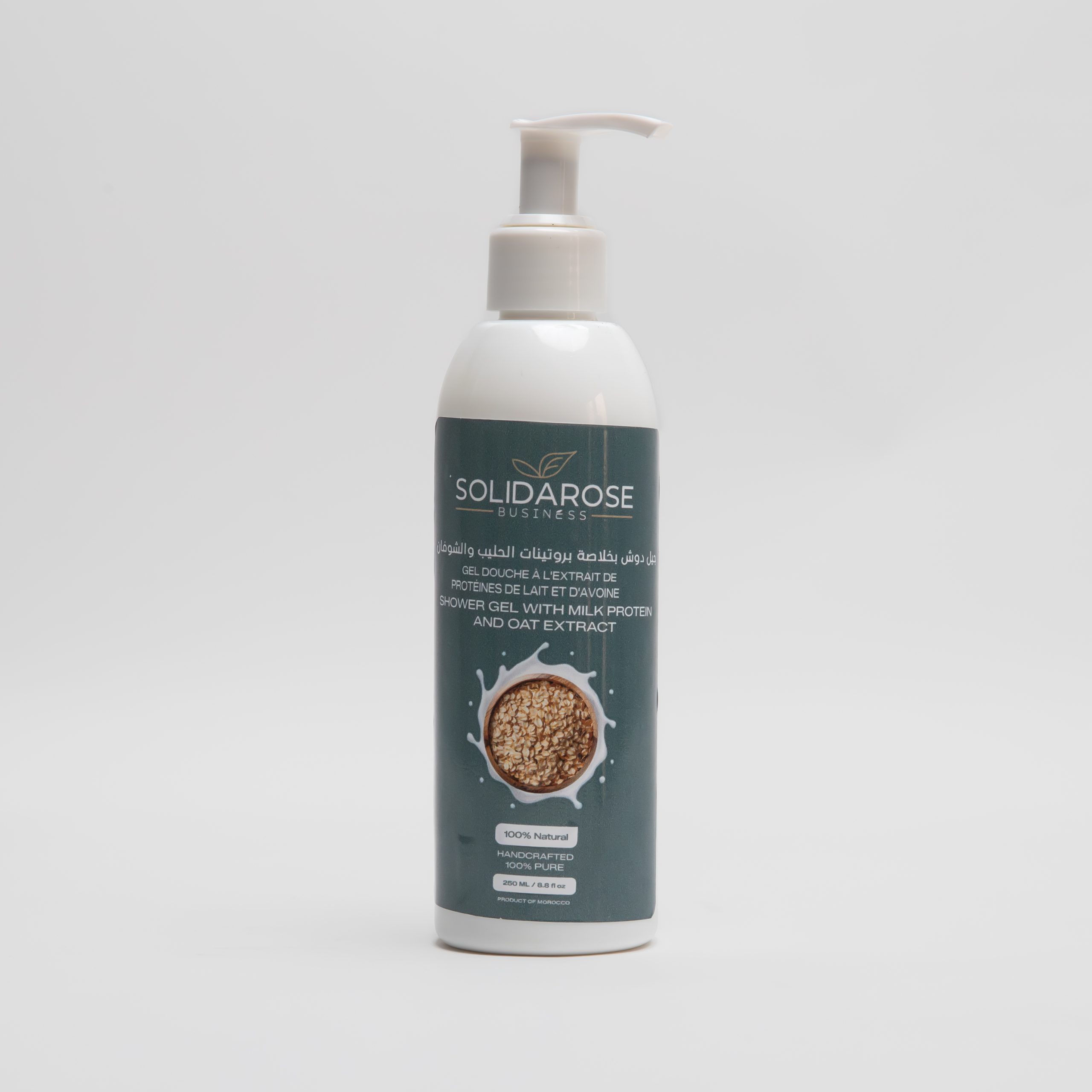 Gel douche aux protéines de lait et à l’extrait d’avoine